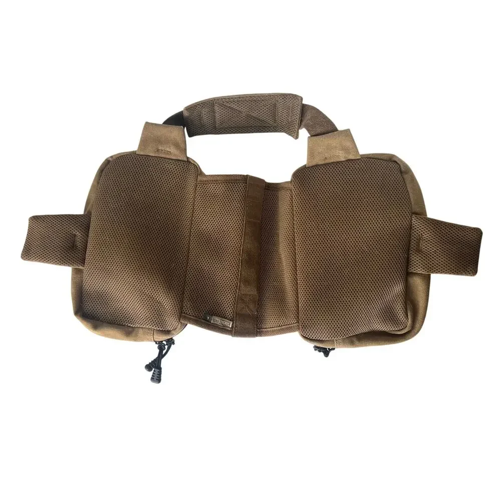 OneTigris Canvas Dog Pack Saddle Bag Hiking Backpack Large Brown Tactical Gear